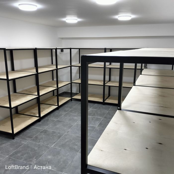 Изготовление стеллажей для склада. Лофт
