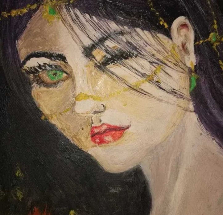 Tablou original ulei pe pânză, Imblanzirea focului