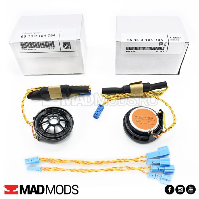 Tweetere portiera Harman Kardon, 1.5" 4cm, BMW F06 F10 F20 F30 F31 F32