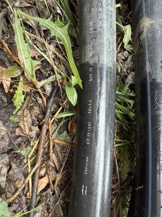 Труба пластиковая. 50 диаметр, толщина 3 ми. Sdr17. Chevron. 40 м. Б/У