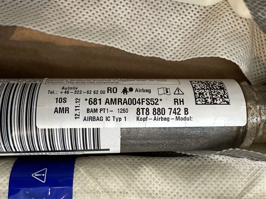 Kit airbag / Centuri / Cortine / Pasager Audi A5 8T