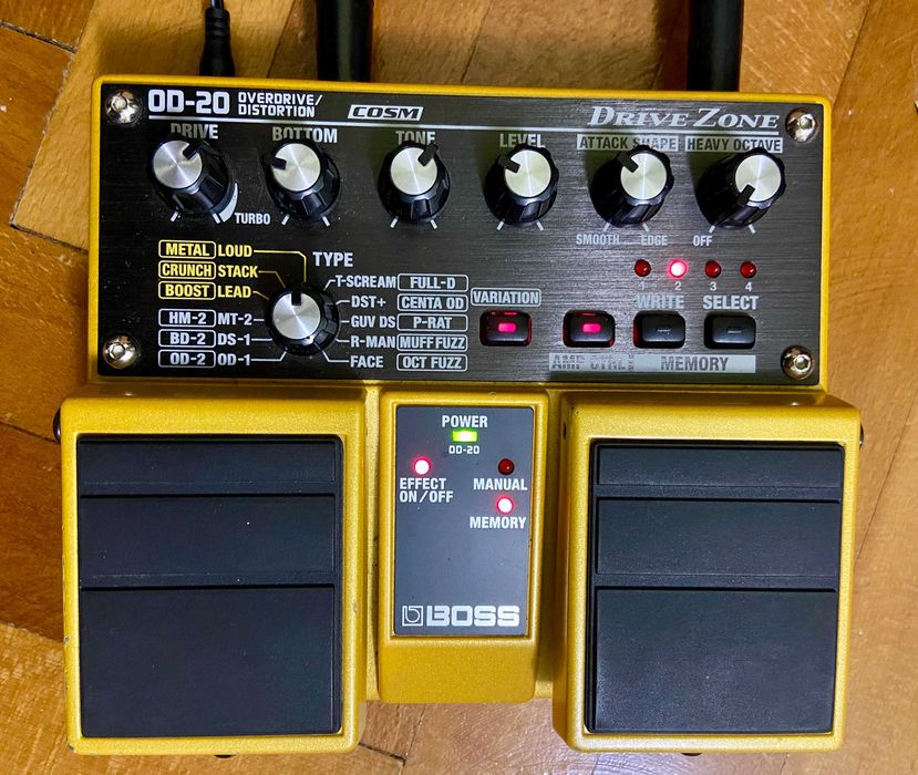 Boss DS-1 distortion FV-500H PH-3 phaser SD-1 OD-20 overdrive pedal