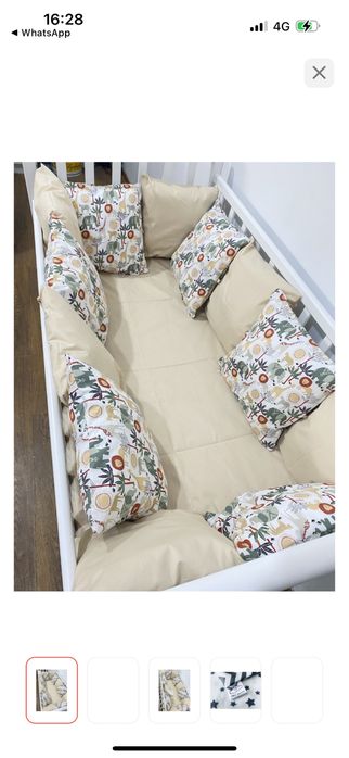 Бортики на детскую кроватку