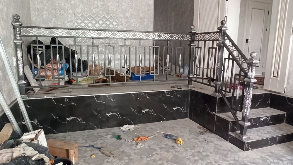 Темир даруаза есик рещотка огрождение лестница перила навес