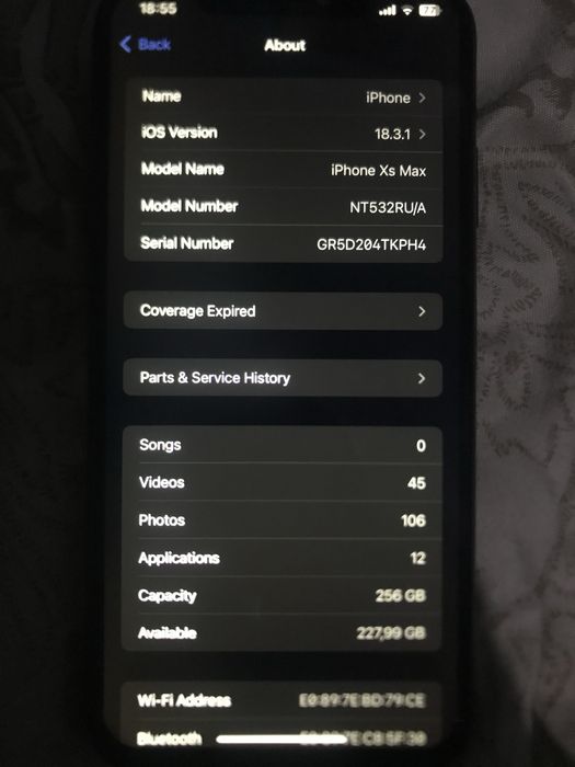 Iphone xsMax 256gb