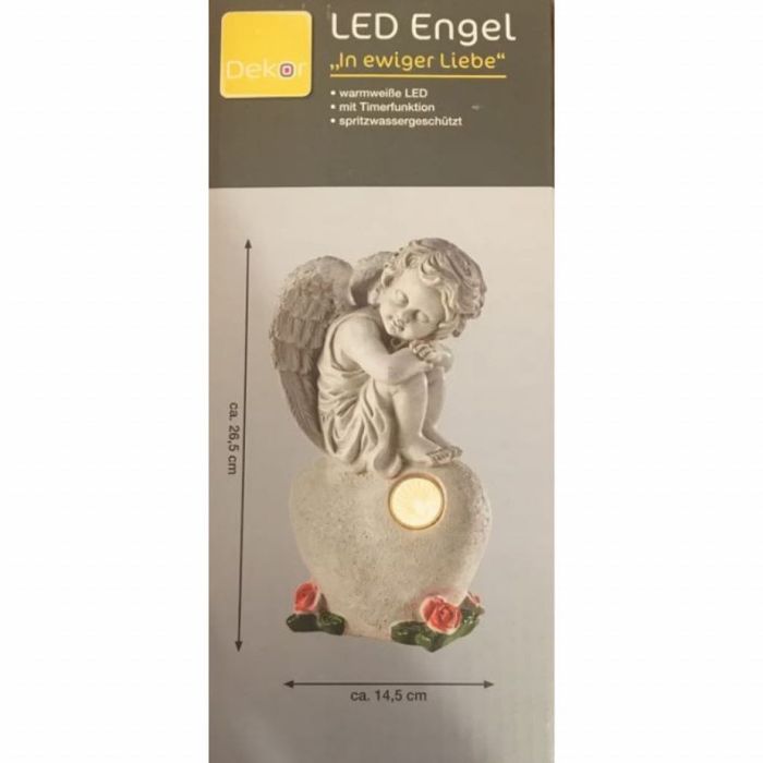Светеща LED статуетка ангел In Ewiger Liebe