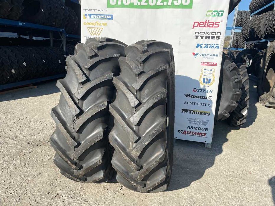 Cauciucuri noi 18.4-30 pentru tractor spate cu 12 pliuri marca BKT