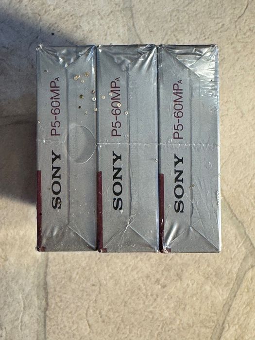 Set 3 casete video 8mm Sony metal MP60