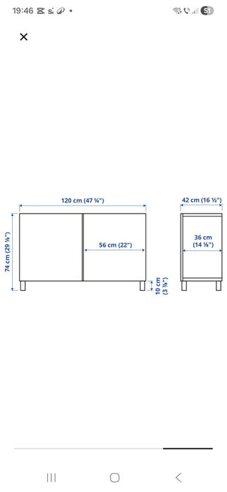 Vand comoda Ikea Besta