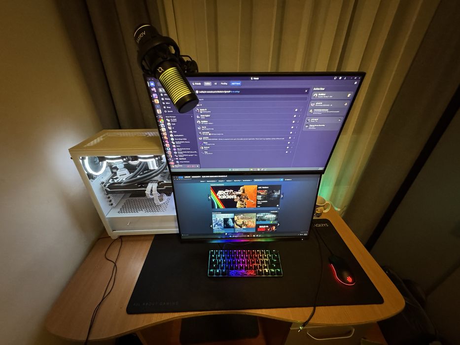 Setup Gaming – Ryzen 7 5700X | RX 6750 XT | 32GB RAM | 2 Monitoare