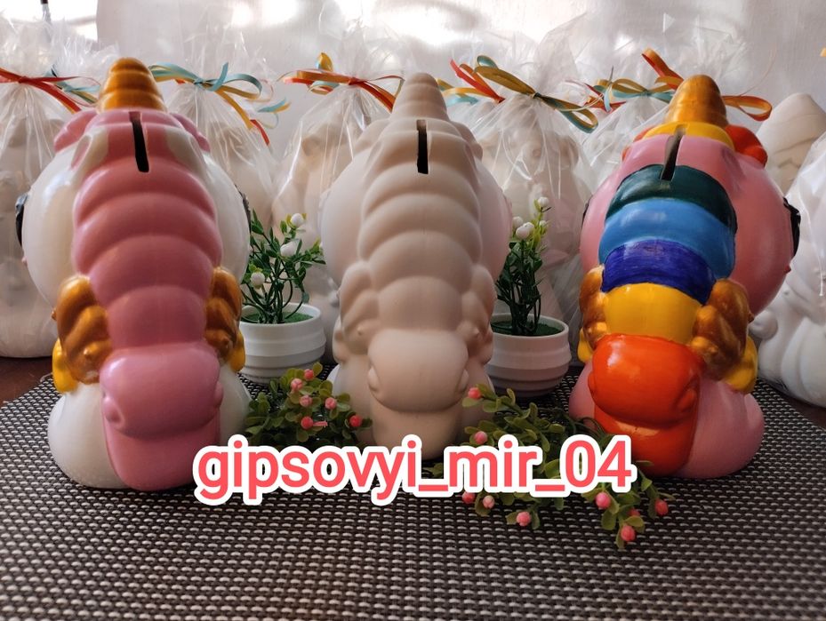 Распродажа! Все виды копилок-500 тг!Копилка -раскраска из гипса "Едино