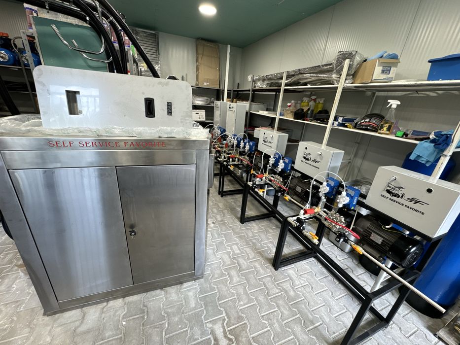 Система за автомивка на самообслужване с 2 операции оборудване