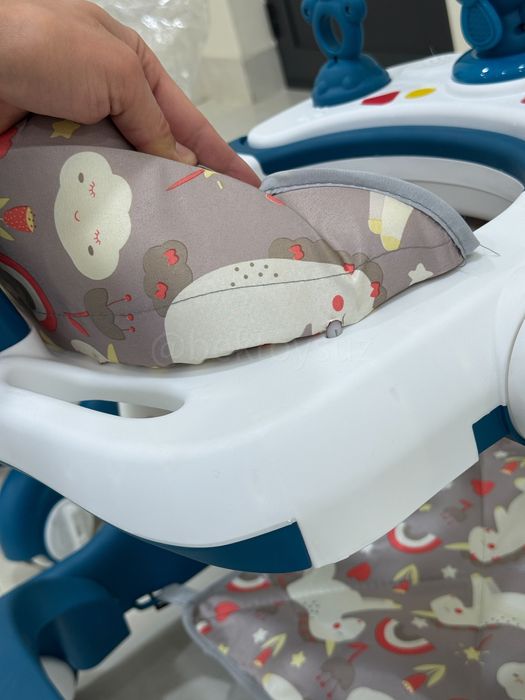 Детские ходунки с ручкой и тормозом — от 6 месяцев