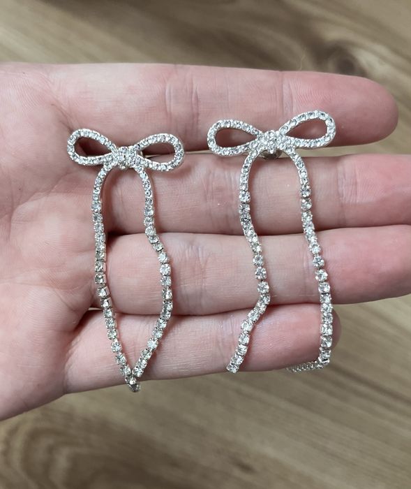 Ефектни бижутерийни обеци Zara от личната ми колекция