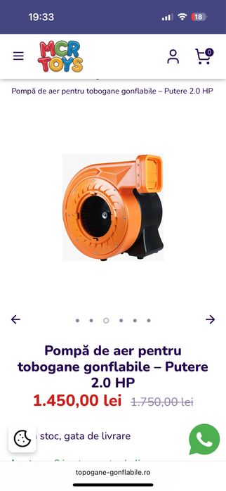 Pompa de aer topogane/sulfanta