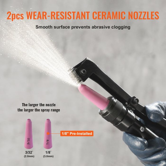 Sablator Profesional 37.8L 4-7.6 Bar, 2 Duze, Furtun 2.3m