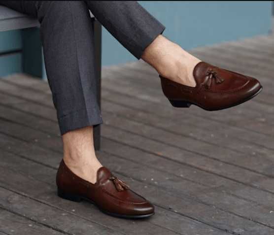 Pantofi loafer 42 tassel premium Il Passo piele naturala moale