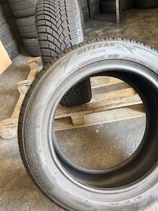 2 anvelope iarna 195/55/16 Bridgestone ca noi DOT 2024!