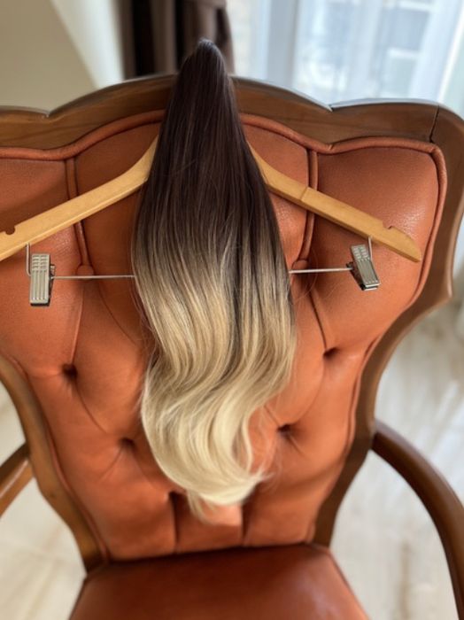 Красива опашка без фризьор-избери своята сега!Омбре опашки.