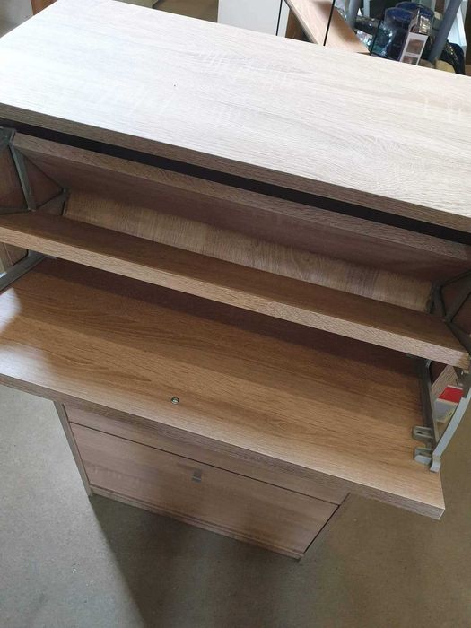 Pantofar alb/stejar 3 usi