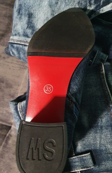 Дънкени ботуши N 35