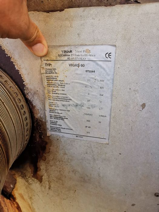 Cazan vigas 60 kw