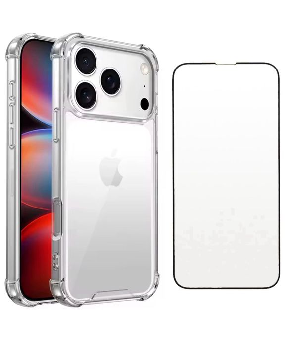 Iphone 11 12 13 14 15 16 17 PRO MAX Husa TPU Air Bag si Folie Sticla 9