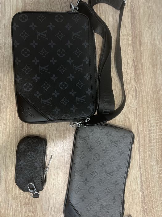 louis vuitton барсетка в 3в1