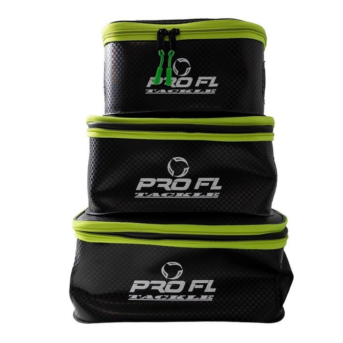 Set 3 cutii PRO FL cu capac feeder Eva