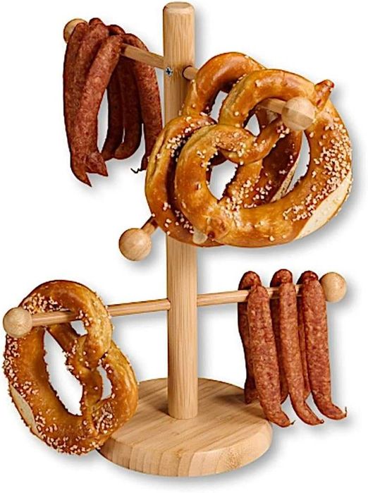 Kesper Поставка за гевреци и наденички, 6 рамена, Бамбук