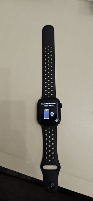 APPLE Watch Nike Series 7, GPS + Cellular, 41mm Midnight Aluminium Case, Anthracite/Black Nike Sport Band