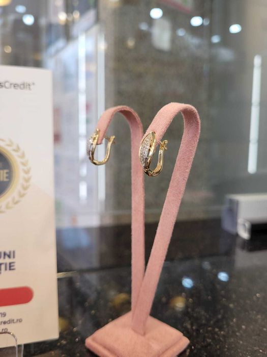 Cercei aur 14K 2.28g (Iulius Mall)(B-44938) Garantie 2 ani!