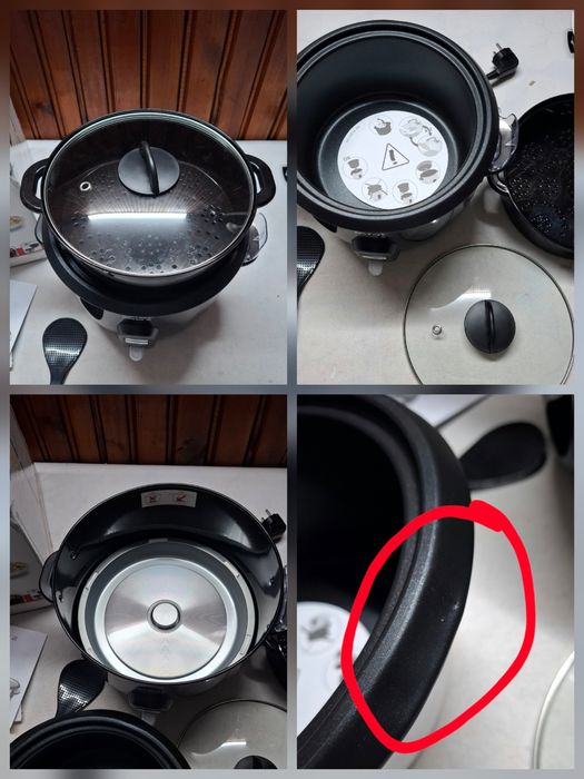 Оризовар Tefal RK103811, 600W, Капацитет 5 л, Функция за загряване, Готвене на пара