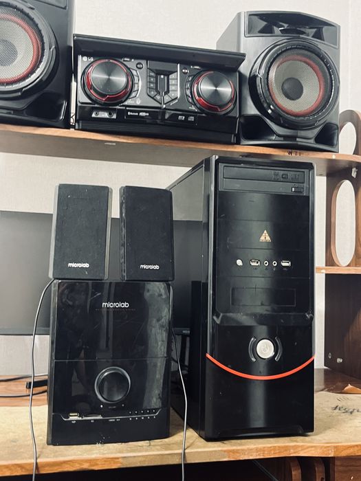 Системный блок и сабвуфер