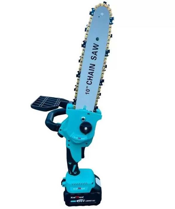 Акумулаторен трион KraftRoyal 36V/10Ah 25/30см шина+ смазване+2 вериги