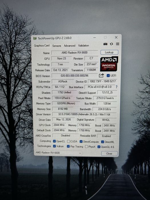 Asrock Radeon RX 6600