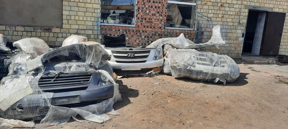 Ноускат хундай старекс Н1 бампер,фары,телевизор,радиатор,вентилятор ...