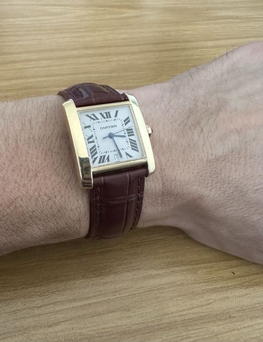 ceas Cartier Francaise Large 18k