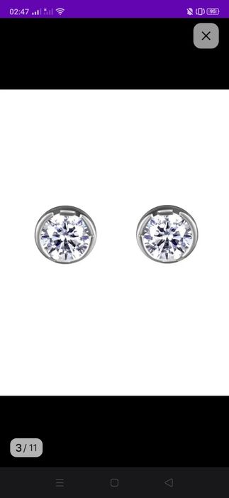 Серьги серебро 925