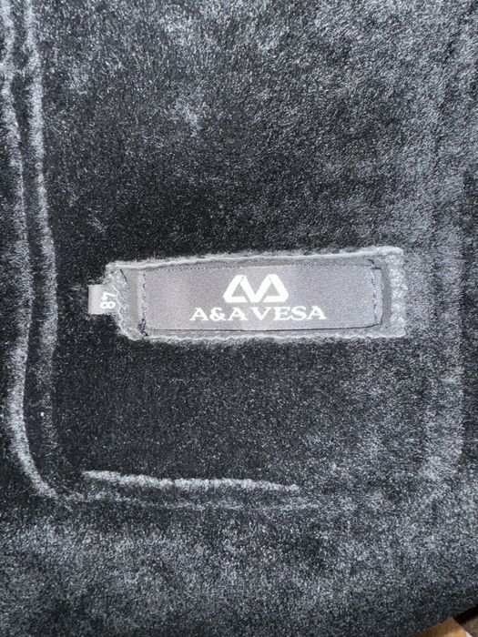 Haină din piele de miel cu blană