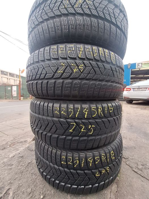 4 anvelope iarna 225/45r18 Pirelli rft runflat Montaj Gratuit
