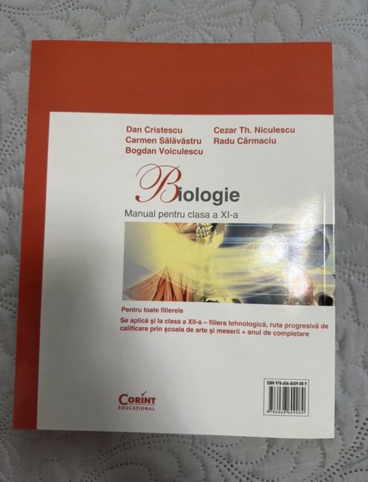 Manual biologie corint + carte de grile pe baza corintului