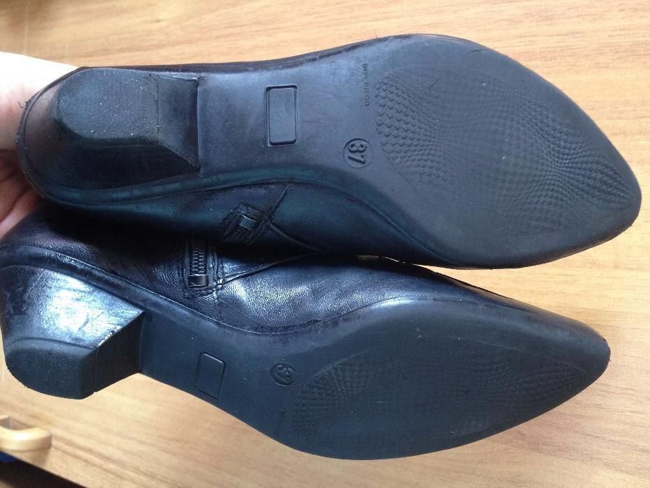 Дамски черни боти естествена кожа Don Diego 37