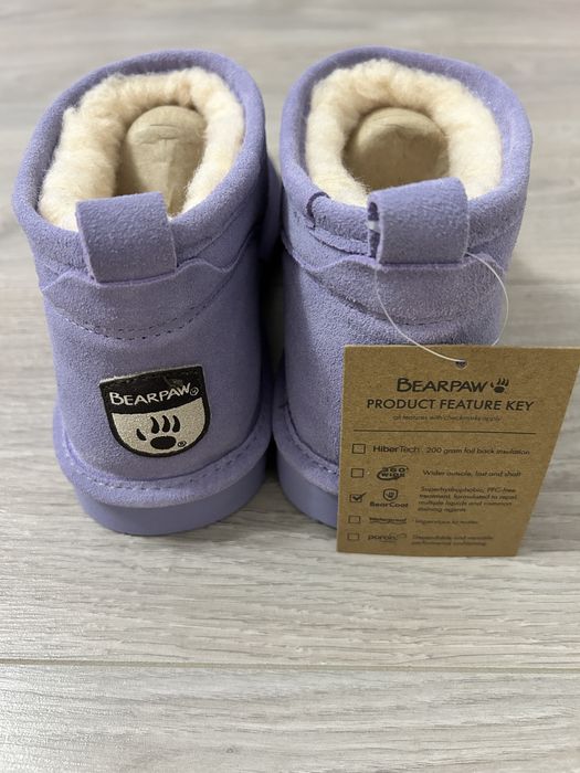 Ghete Bearpaw, noi, piele intoarsa