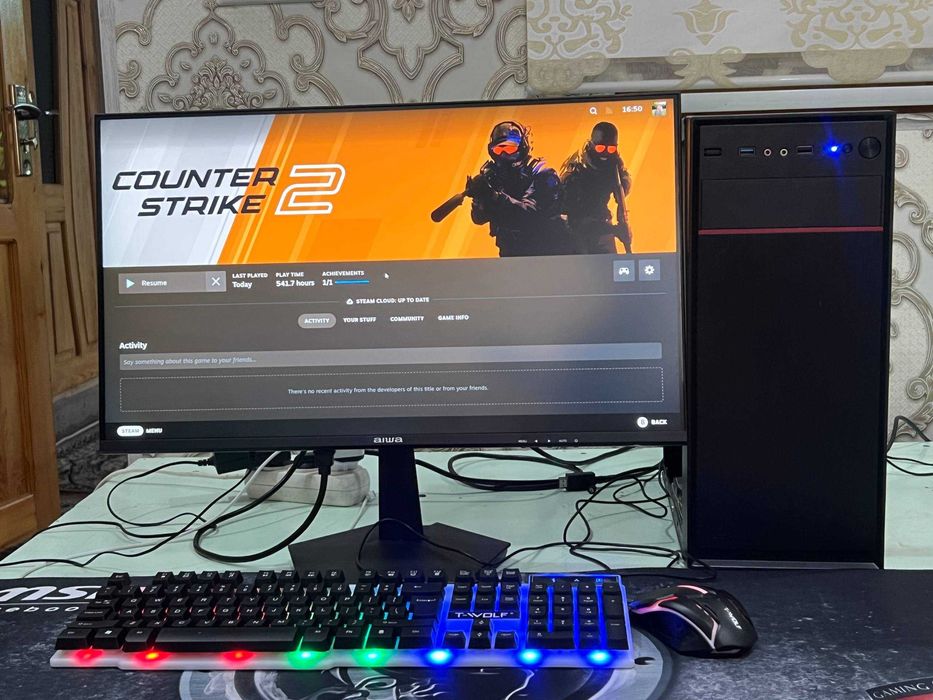 Komplekt kompyuter. 100Hz monitor/16Gb