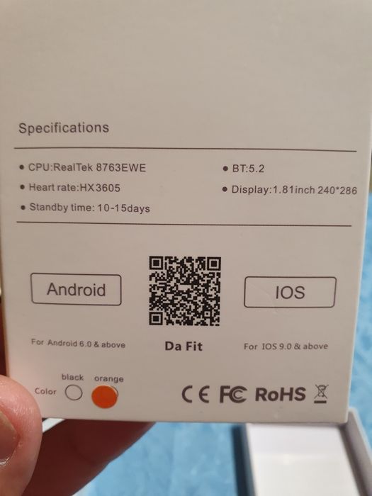 Smart watch Da Fit Android или ios