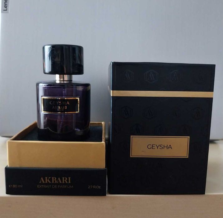 Празен оригинален флакон Akbari - Geisha (80 ml) с кутия