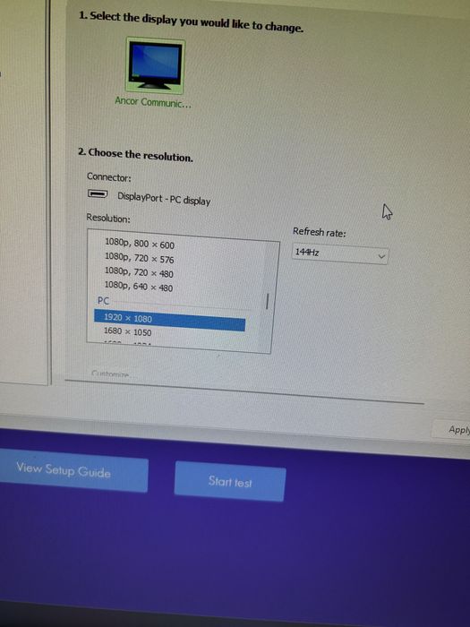 Monitor Asus 144hz