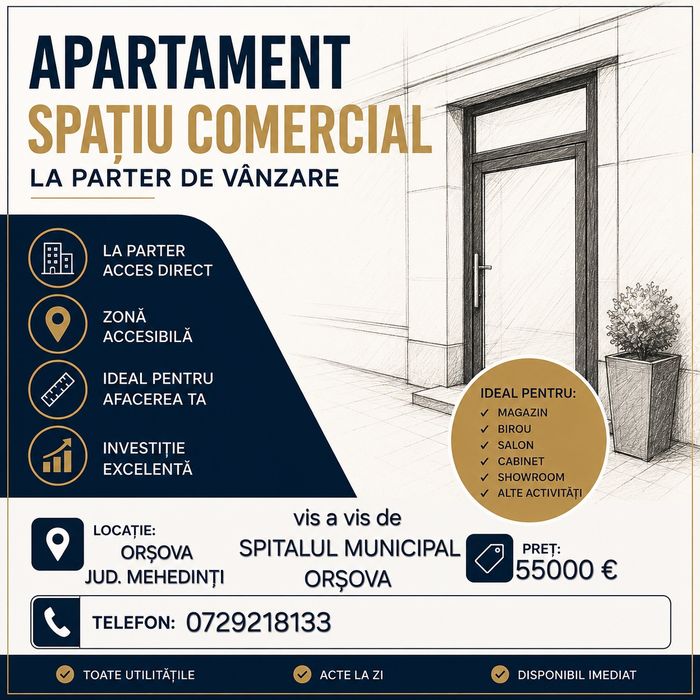 Vand apartament ORȘOVA