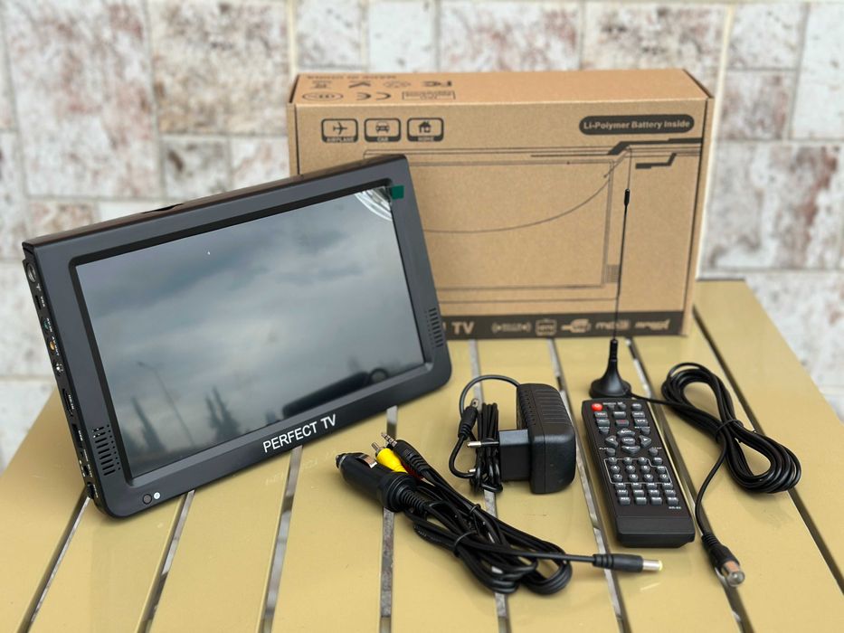 Преносим цифров телевизор PERFECT TV – 10" HDMI/USB/AV, 12V/220V